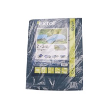 takaróponyva, vízálló, de nem UV álló; 100g/nm, 2×3m névleges méret, valós méret: 1,9×2,85m, PE, lefűző lyukak