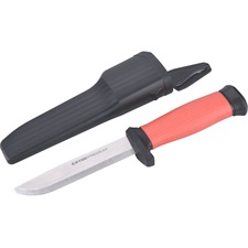 univerzális vágókés, 4Cr14 acél penge, műanyag nyél+tok, penge hossz: 103 mm, teljes hossz: 223 mm