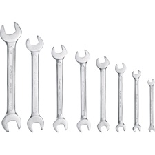 villáskulcs klt. 8db 6-24mm, 61CrV5, mattkróm; 6×7, 8×9, 10×11, 12×13, 14×15, 16×17, 18×19, 22×24mm, vászon tok FORTUM