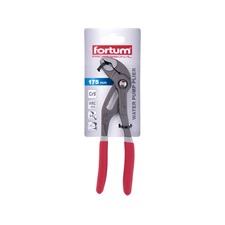 vízpumpafogó, "Hunter" 175mm, nagy nyitásszögű, CrV, foszfátozott, gumírozott markolat FORTUM